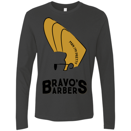 T-Shirts Heavy Metal / S Bravos Barbers Men's Premium Long Sleeve