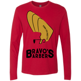 T-Shirts Red / S Bravos Barbers Men's Premium Long Sleeve