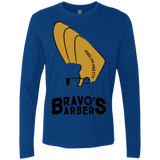 T-Shirts Royal / S Bravos Barbers Men's Premium Long Sleeve