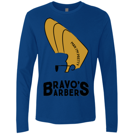 T-Shirts Royal / S Bravos Barbers Men's Premium Long Sleeve