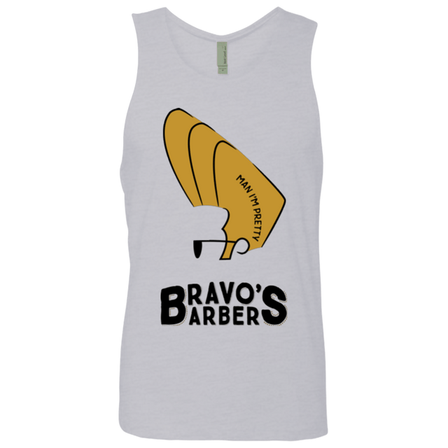 T-Shirts Heather Grey / S Bravos Barbers Men's Premium Tank Top