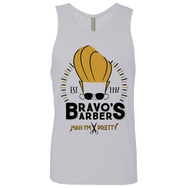 T-Shirts Heather Grey / Small Bravos Barbers Men's Premium Tank Top