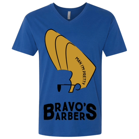 T-Shirts Royal / X-Small Bravos Barbers Men's Premium V-Neck