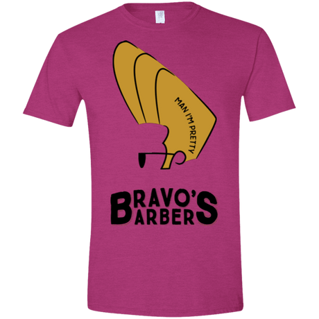 T-Shirts Antique Heliconia / S Bravos Barbers Men's Semi-Fitted Softstyle