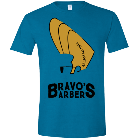 T-Shirts Antique Sapphire / S Bravos Barbers Men's Semi-Fitted Softstyle