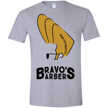 T-Shirts Sport Grey / X-Small Bravos Barbers Men's Semi-Fitted Softstyle