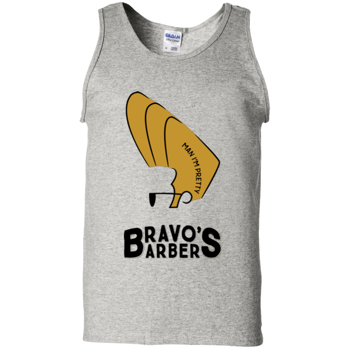 T-Shirts Ash / S Bravos Barbers Men's Tank Top