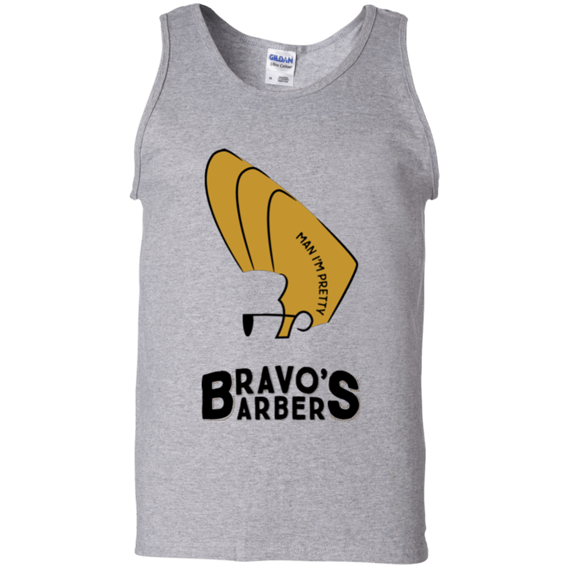 T-Shirts Sport Grey / S Bravos Barbers Men's Tank Top