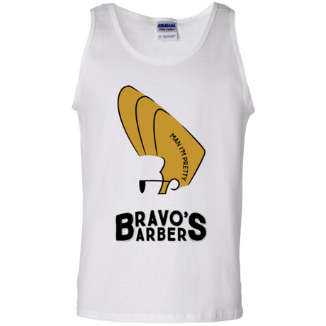T-Shirts White / S Bravos Barbers Men's Tank Top