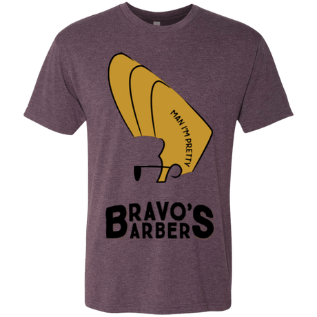T-Shirts Vintage Purple / S Bravos Barbers Men's Triblend T-Shirt