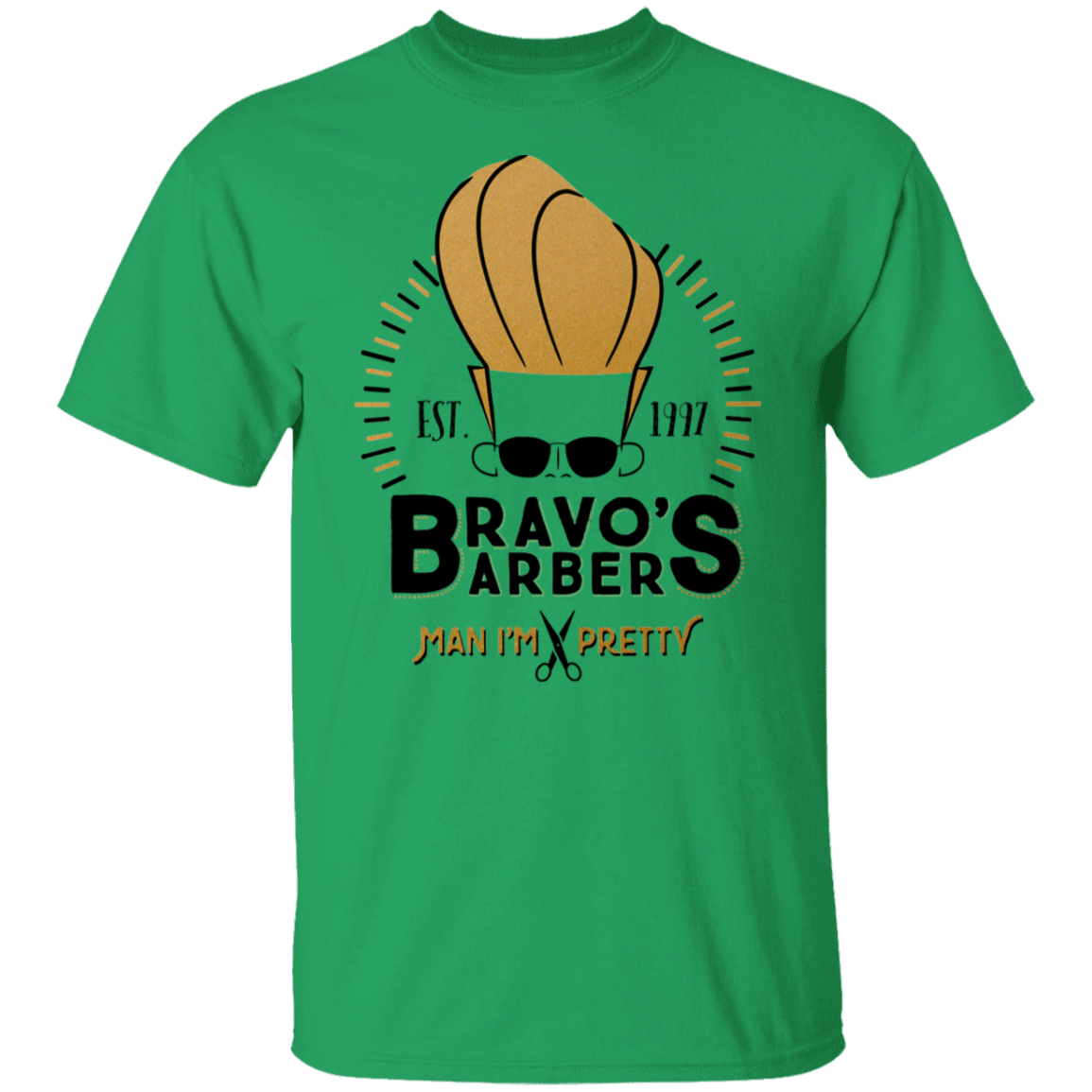 T-Shirts Irish Green / S Bravos Barbers T-Shirt