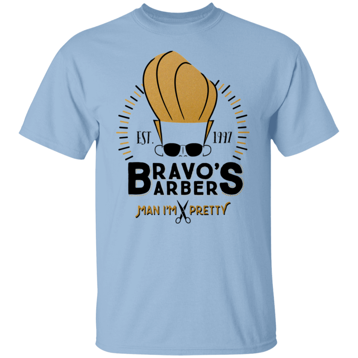 T-Shirts Light Blue / S Bravos Barbers T-Shirt