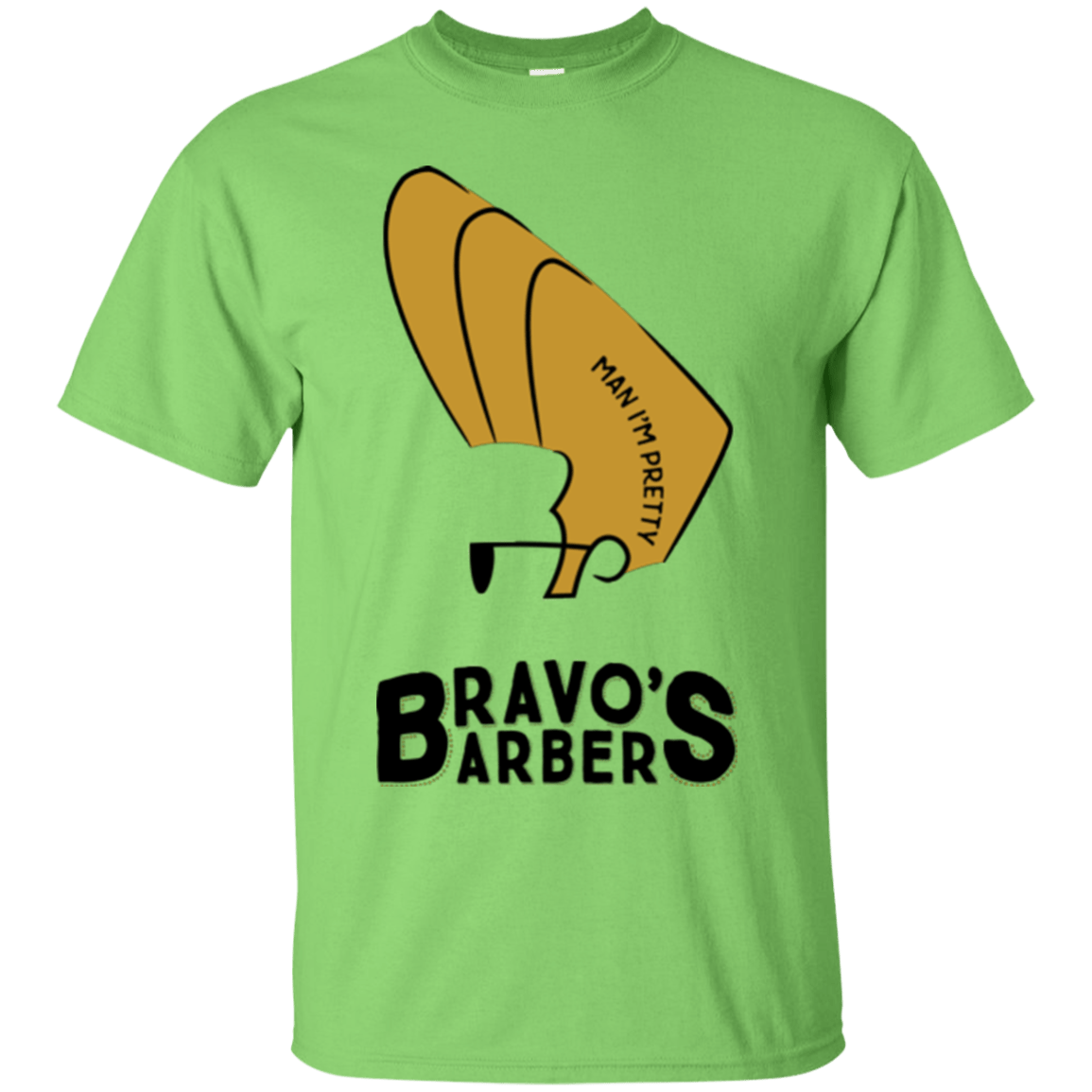 T-Shirts Lime / S Bravos Barbers T-Shirt