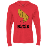 T-Shirts Vintage Red / X-Small Bravos Barbers Triblend Long Sleeve Hoodie Tee