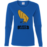 T-Shirts Royal / S Bravos Barbers Women's Long Sleeve T-Shirt