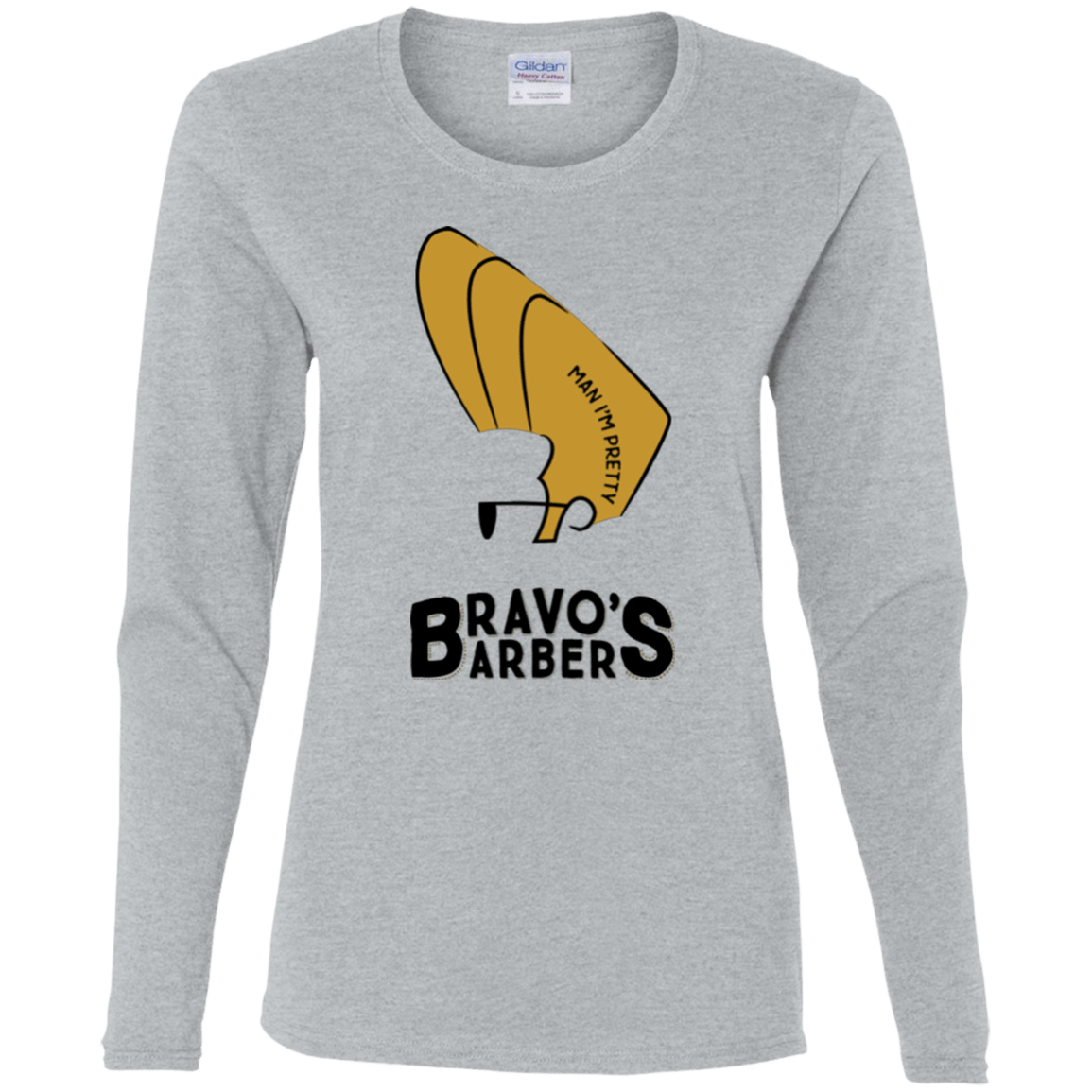 T-Shirts Sport Grey / S Bravos Barbers Women's Long Sleeve T-Shirt