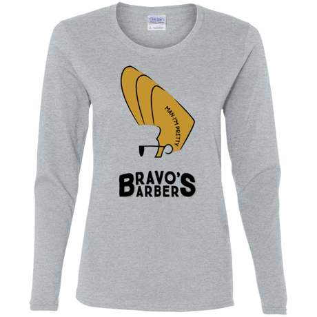 T-Shirts Sport Grey / S Bravos Barbers Women's Long Sleeve T-Shirt