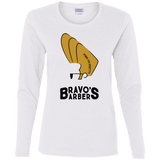 T-Shirts White / S Bravos Barbers Women's Long Sleeve T-Shirt