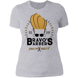 T-Shirts Heather Grey / S Bravos Barbers Women's Premium T-Shirt