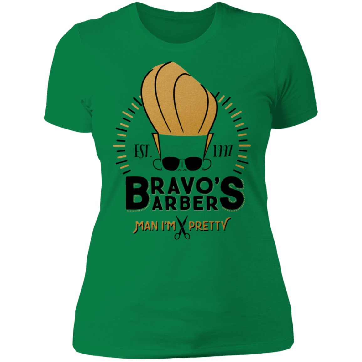 T-Shirts Kelly Green / S Bravos Barbers Women's Premium T-Shirt