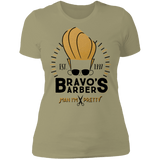 T-Shirts Light Olive / S Bravos Barbers Women's Premium T-Shirt