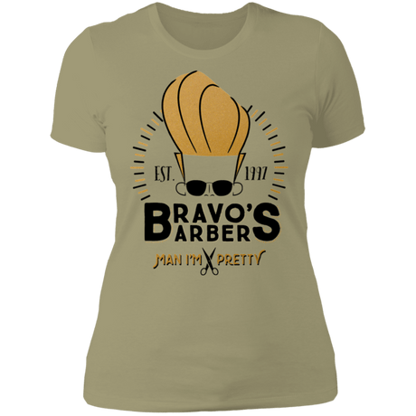 T-Shirts Light Olive / S Bravos Barbers Women's Premium T-Shirt