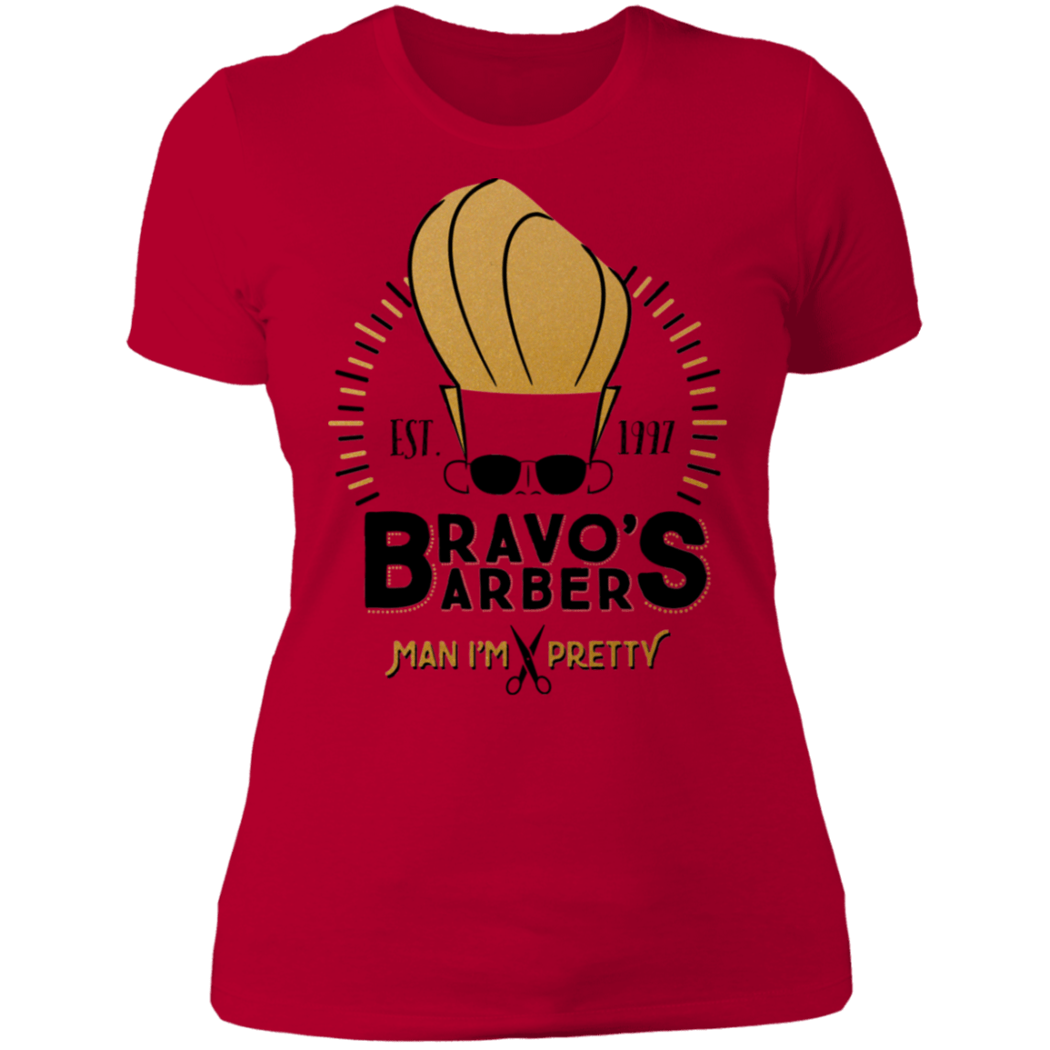T-Shirts Red / S Bravos Barbers Women's Premium T-Shirt