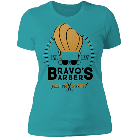 T-Shirts Tahiti Blue / S Bravos Barbers Women's Premium T-Shirt