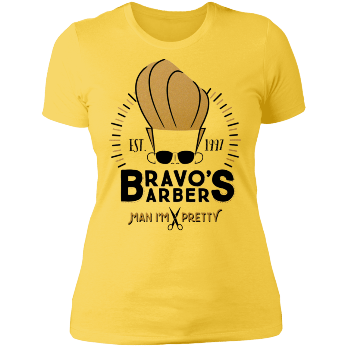 T-Shirts Vibrant Yellow / S Bravos Barbers Women's Premium T-Shirt