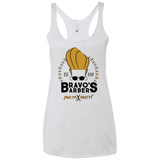 T-Shirts Heather White / X-Small Bravos Barbers Women's Triblend Racerback Tank