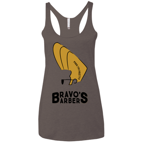 T-Shirts Macchiato / X-Small Bravos Barbers Women's Triblend Racerback Tank