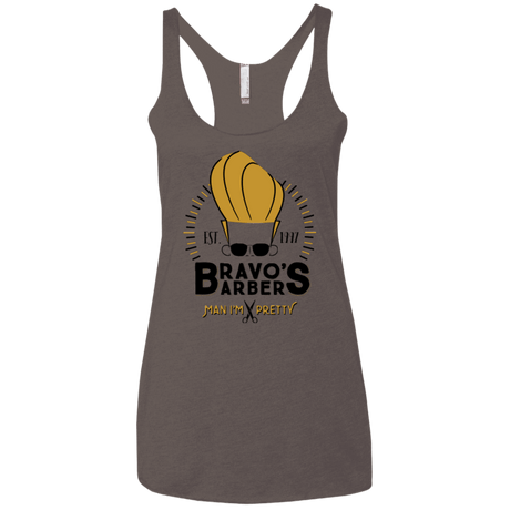 T-Shirts Macchiato / X-Small Bravos Barbers Women's Triblend Racerback Tank