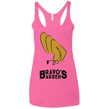 T-Shirts Vintage Pink / X-Small Bravos Barbers Women's Triblend Racerback Tank