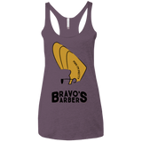 T-Shirts Vintage Purple / X-Small Bravos Barbers Women's Triblend Racerback Tank