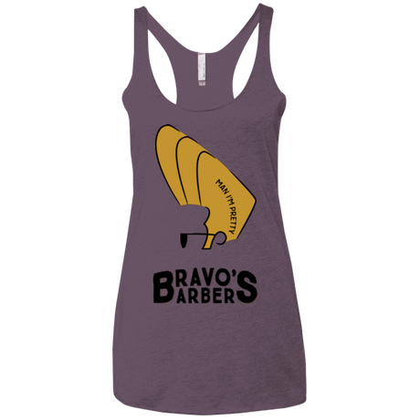 T-Shirts Vintage Purple / X-Small Bravos Barbers Women's Triblend Racerback Tank
