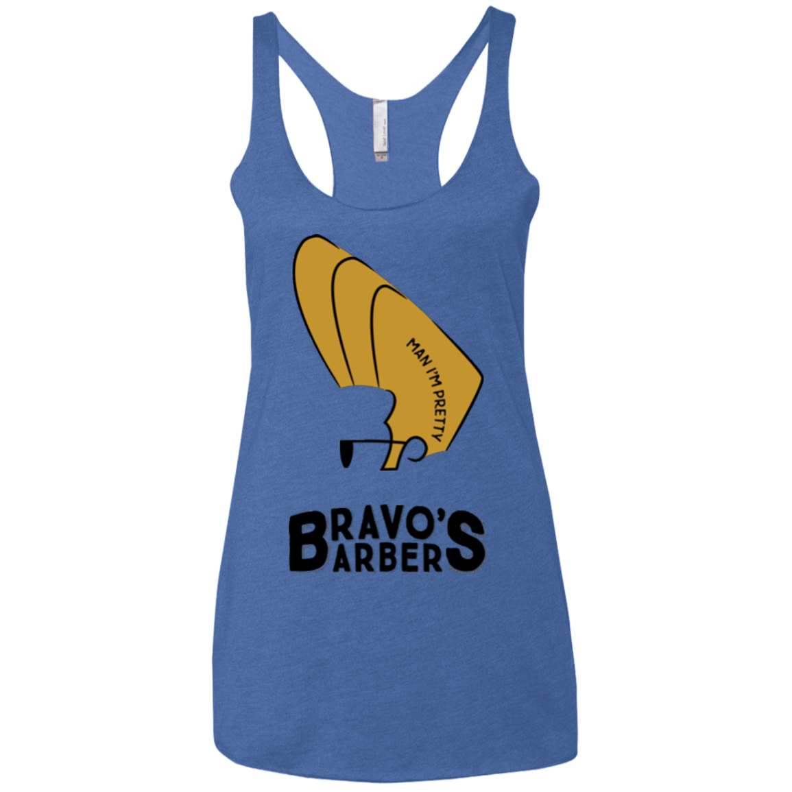 T-Shirts Vintage Royal / X-Small Bravos Barbers Women's Triblend Racerback Tank