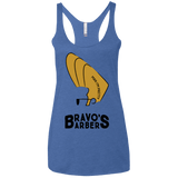 T-Shirts Vintage Royal / X-Small Bravos Barbers Women's Triblend Racerback Tank