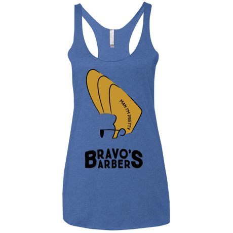 T-Shirts Vintage Royal / X-Small Bravos Barbers Women's Triblend Racerback Tank