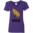 T-Shirts Purple / S Bravos Barbers Women's V-Neck T-Shirt