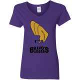 T-Shirts Purple / S Bravos Barbers Women's V-Neck T-Shirt