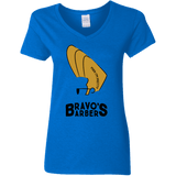 T-Shirts Royal / S Bravos Barbers Women's V-Neck T-Shirt