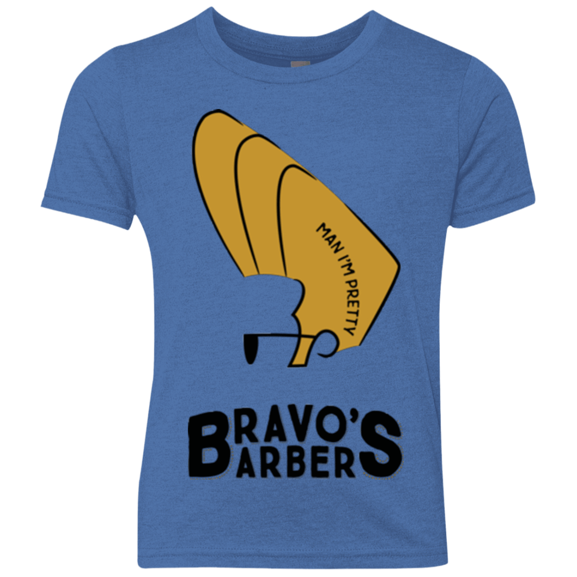 T-Shirts Vintage Royal / YXS Bravos Barbers Youth Triblend T-Shirt