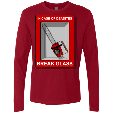 T-Shirts Cardinal / Small Break Glass Men's Premium Long Sleeve
