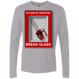 T-Shirts Heather Grey / Small Break Glass Men's Premium Long Sleeve
