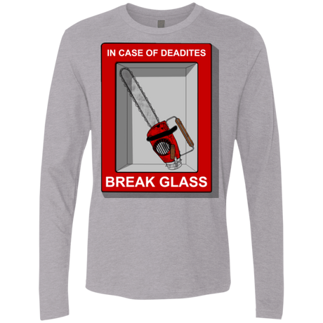 T-Shirts Heather Grey / Small Break Glass Men's Premium Long Sleeve
