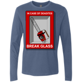 T-Shirts Indigo / Small Break Glass Men's Premium Long Sleeve