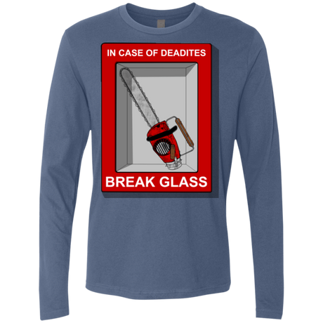T-Shirts Indigo / Small Break Glass Men's Premium Long Sleeve