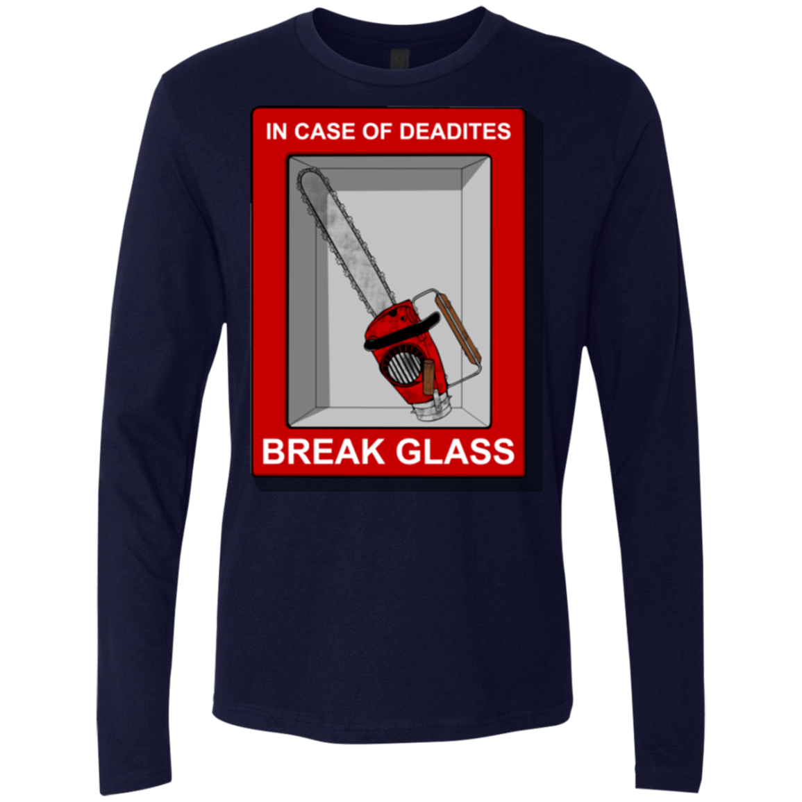 T-Shirts Midnight Navy / Small Break Glass Men's Premium Long Sleeve