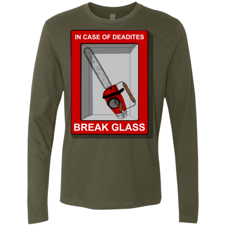 T-Shirts Military Green / Small Break Glass Men's Premium Long Sleeve