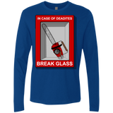 T-Shirts Royal / Small Break Glass Men's Premium Long Sleeve